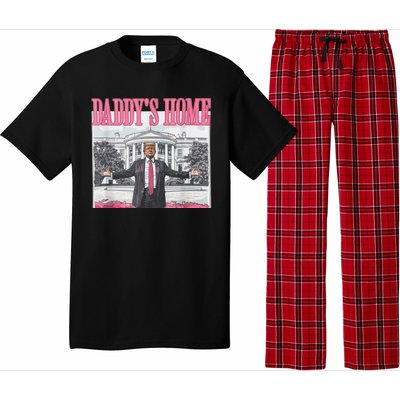 Funny Trump Pink Daddys Home  Trump 2024 Pajama Set