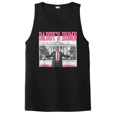 Funny Trump Pink Daddys Home  Trump 2024 PosiCharge Competitor Tank