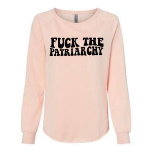 Fuck The Patriarchy Groovy Women Womens California Wash Sweatshirt