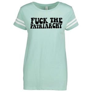 Fuck The Patriarchy Groovy Women Enza Ladies Jersey Football T-Shirt