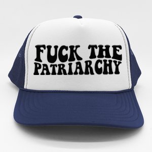 Fuck The Patriarchy Groovy Women Trucker Hat