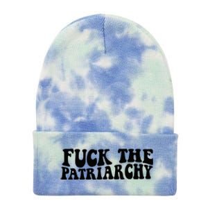 Fuck The Patriarchy Groovy Women Tie Dye 12in Knit Beanie