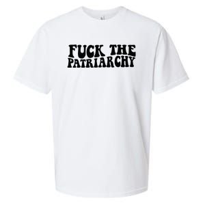 Fuck The Patriarchy Groovy Women Sueded Cloud Jersey T-Shirt