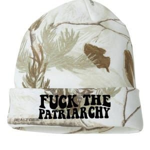 Fuck The Patriarchy Groovy Women Kati Licensed 12" Camo Beanie