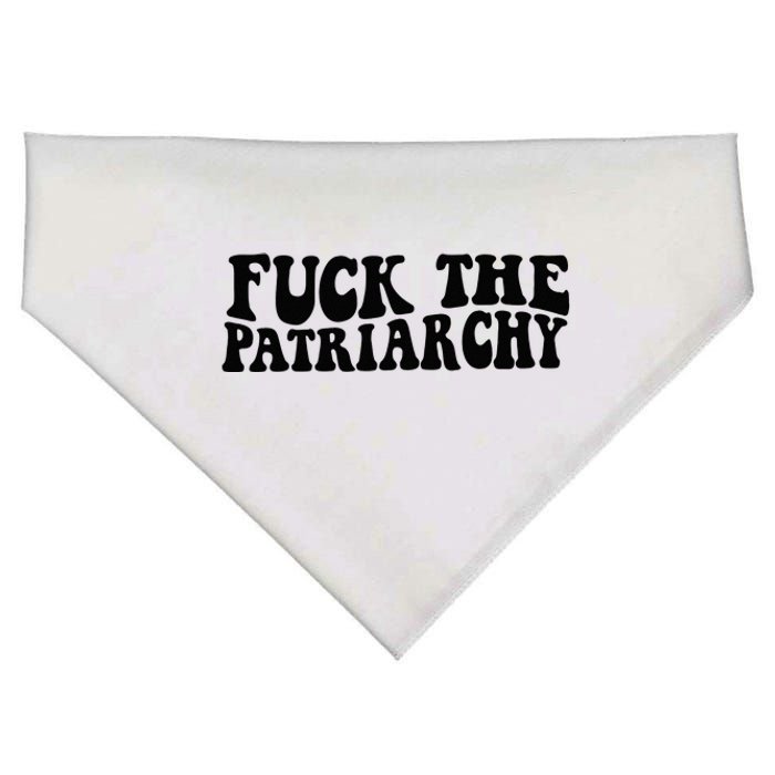 Fuck The Patriarchy Groovy Women USA-Made Doggie Bandana