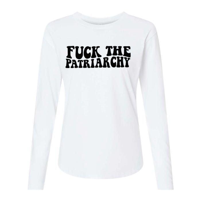 Fuck The Patriarchy Groovy Women Womens Cotton Relaxed Long Sleeve T-Shirt