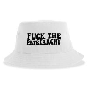 Fuck The Patriarchy Groovy Women Sustainable Bucket Hat