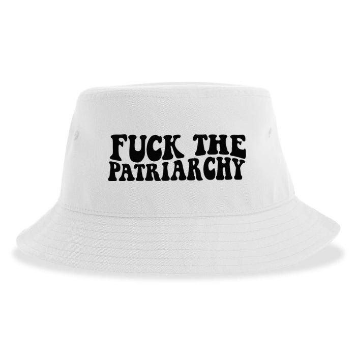 Fuck The Patriarchy Groovy Women Sustainable Bucket Hat