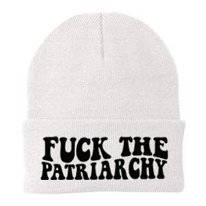 Fuck The Patriarchy Groovy Women Knit Cap Winter Beanie