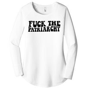 Fuck The Patriarchy Groovy Women Women's Perfect Tri Tunic Long Sleeve Shirt