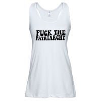 Fuck The Patriarchy Groovy Women Ladies Essential Flowy Tank