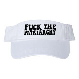 Fuck The Patriarchy Groovy Women Valucap Bio-Washed Visor