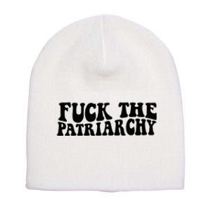 Fuck The Patriarchy Groovy Women Short Acrylic Beanie