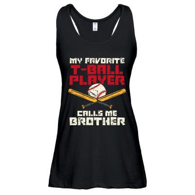 Favorite Tball Player Brother Baseball Family Ladies Essential Flowy Tank