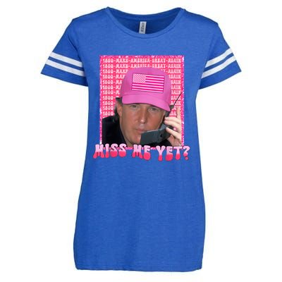 Funny Trump Pink Miss Me Yet Trump 2024 President 2024 Enza Ladies Jersey Football T-Shirt