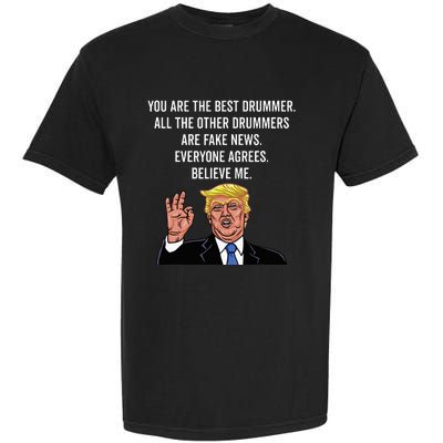 Funny Trump Percussion Drummer Garment-Dyed Heavyweight T-Shirt