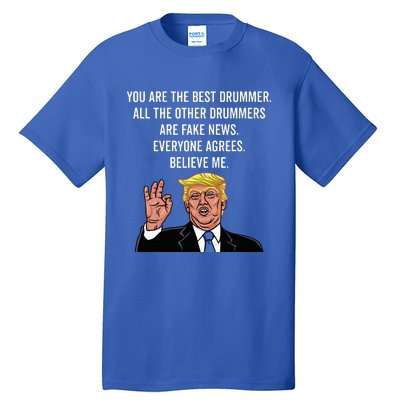 Funny Trump Percussion Drummer Tall T-Shirt