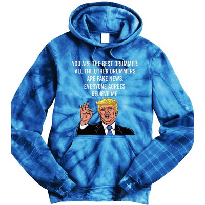 Funny Trump Percussion Drummer Tie Dye Hoodie