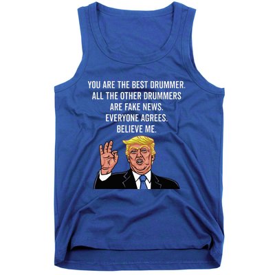 Funny Trump Percussion Drummer Tank Top