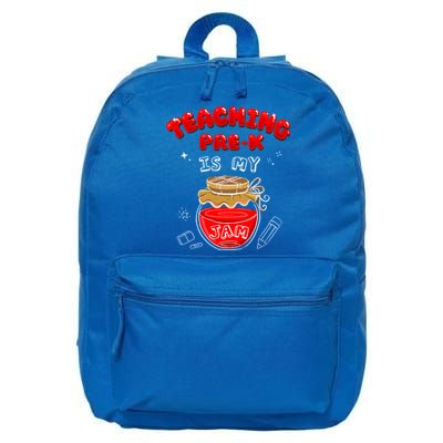 Funny Teacher Preschool Teaching PreK Is My Jam Shir Gift 16 in Basic Backpack