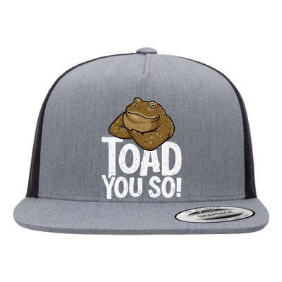 Funny Toad Pun Cute Toad Toad Art Toad You So Frog Toad Flat Bill Trucker Hat