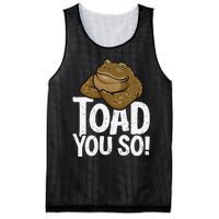 Funny Toad Pun Cute Toad Toad Art Toad You So Frog Toad Mesh Reversible Basketball Jersey Tank