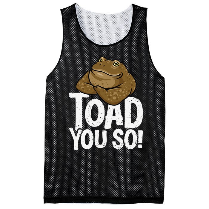 Funny Toad Pun Cute Toad Toad Art Toad You So Frog Toad Mesh Reversible Basketball Jersey Tank