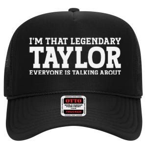 Funny Taylor Personalized Name Design High Crown Mesh Back Trucker Hat