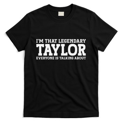 Funny Taylor Personalized Name Design T-Shirt