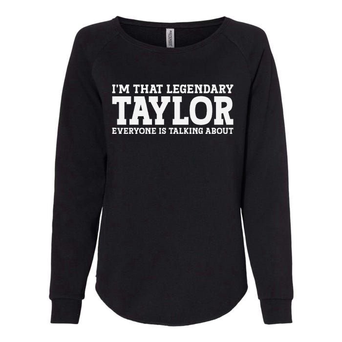 Funny Taylor Personalized Name Design Womens California Wash Sweatshirt