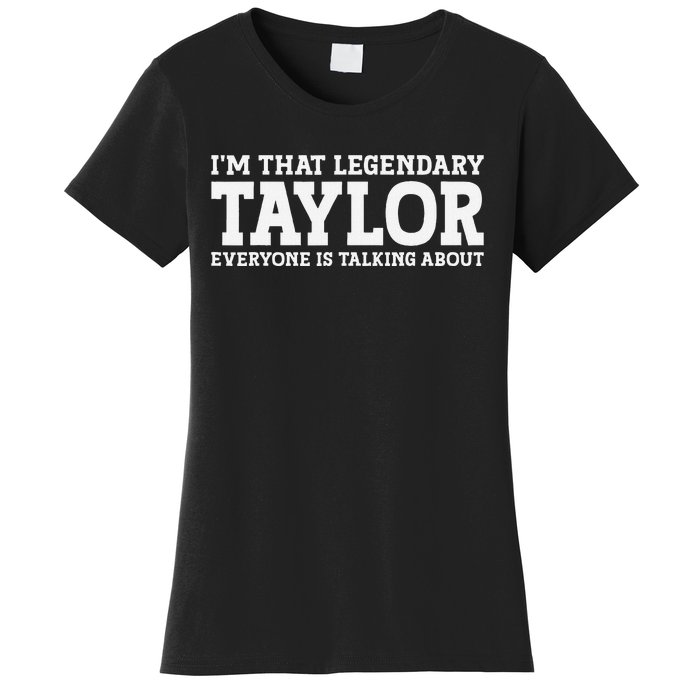 Funny Taylor Personalized Name Design Women's T-Shirt