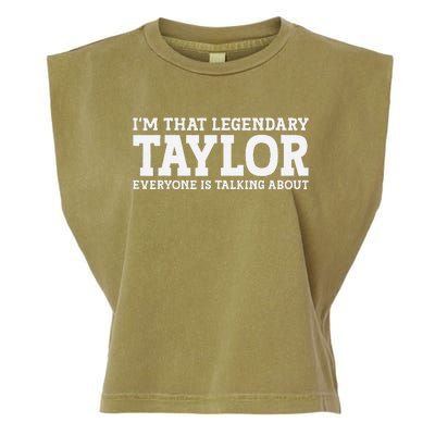 Funny Taylor Personalized Name Design Garment-Dyed Women's Muscle Tee