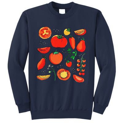 Funny Tomato Pun Hand Draw Tomatoes Watercolor Summer Foodie Sweatshirt