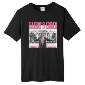 Funny Trump Pink Daddys Home  Trump 2024 Tall Fusion ChromaSoft Performance T-Shirt