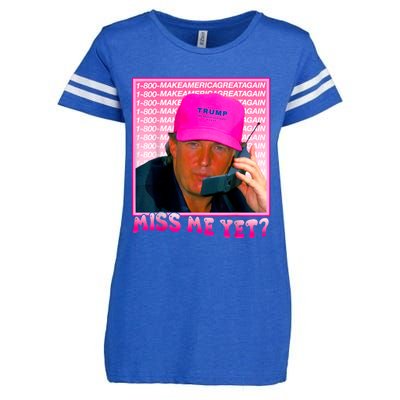 Funny Trump Pink Miss Me Yet Trump 2024 President 2024 Enza Ladies Jersey Football T-Shirt