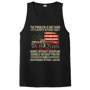 Funny The Problem Is Not Guns ItS Hearts Without God PosiCharge Competitor Tank