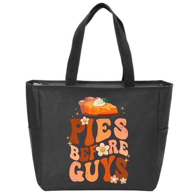 Funny Thanksgiving Pies Before Guys For And Girls Zip Tote Bag