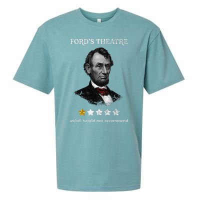 FordS Theater Presidential History Abe Lincoln Funny Sueded Cloud Jersey T-Shirt