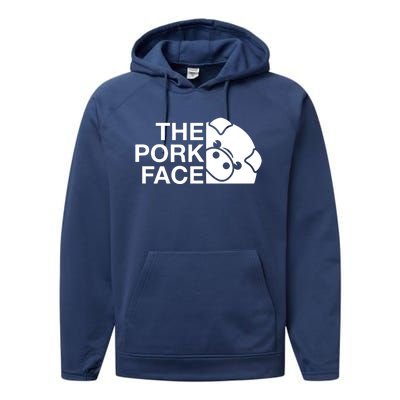 Funny The Pork Face Joke Parody Performance Fleece Hoodie