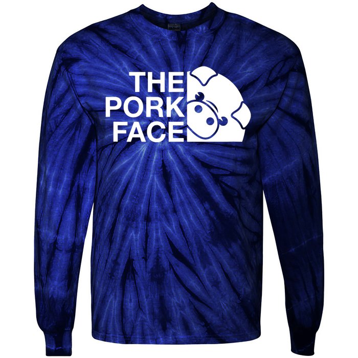 Funny The Pork Face Joke Parody Tie-Dye Long Sleeve Shirt