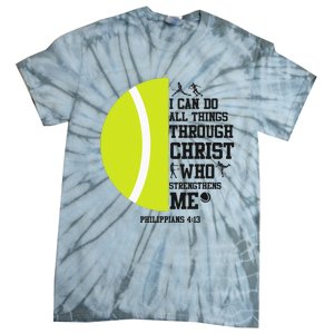 Funny Tennis Player Racket I Can Do All The Things Through Tie-Dye T-Shirt