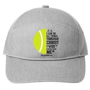 Funny Tennis Player Racket I Can Do All The Things Through 7-Panel Snapback Hat