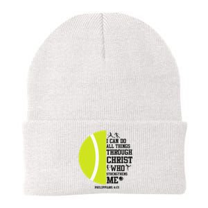 Funny Tennis Player Racket I Can Do All The Things Through Knit Cap Winter Beanie