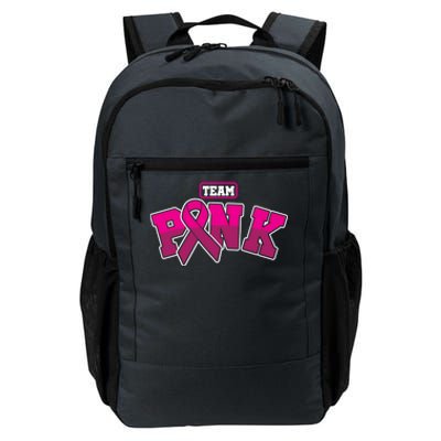 Feminist Team Pink Ribbon Breast Cancer Awareness Month Cute Gift Daily Commute Backpack