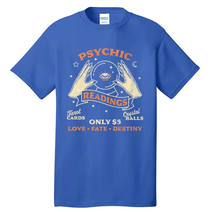 Fortune Teller Psychic Readings Tarot Crystal Ball Vintage Cool Gift Tall T-Shirt