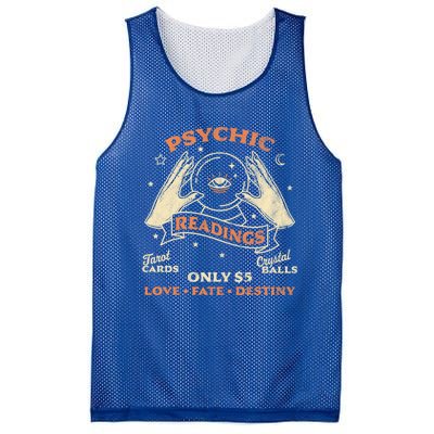 Fortune Teller Psychic Readings Tarot Crystal Ball Vintage Cool Gift Mesh Reversible Basketball Jersey Tank