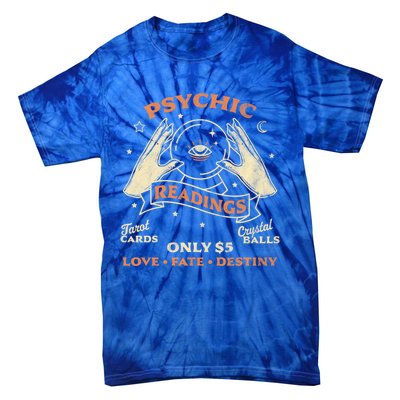 Fortune Teller Psychic Readings Tarot Crystal Ball Vintage Cool Gift Tie-Dye T-Shirt