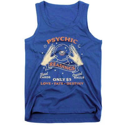 Fortune Teller Psychic Readings Tarot Crystal Ball Vintage Cool Gift Tank Top