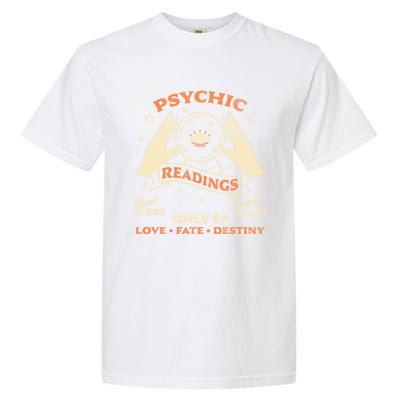 Fortune Teller Psychic Readings Tarot Crystal Ball Vintage Cool Gift Garment-Dyed Heavyweight T-Shirt