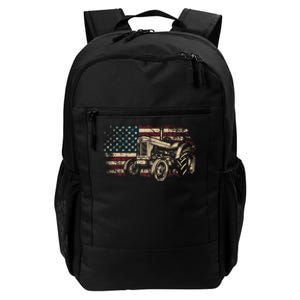 Farm Tractor Proud Farmer Patriotic American Flag Tractor Daily Commute Backpack